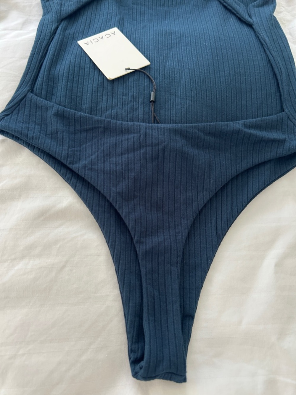 Acacia Ribbed Minnie Bodysuit color is Horizontal size M - Picture 5 of 9